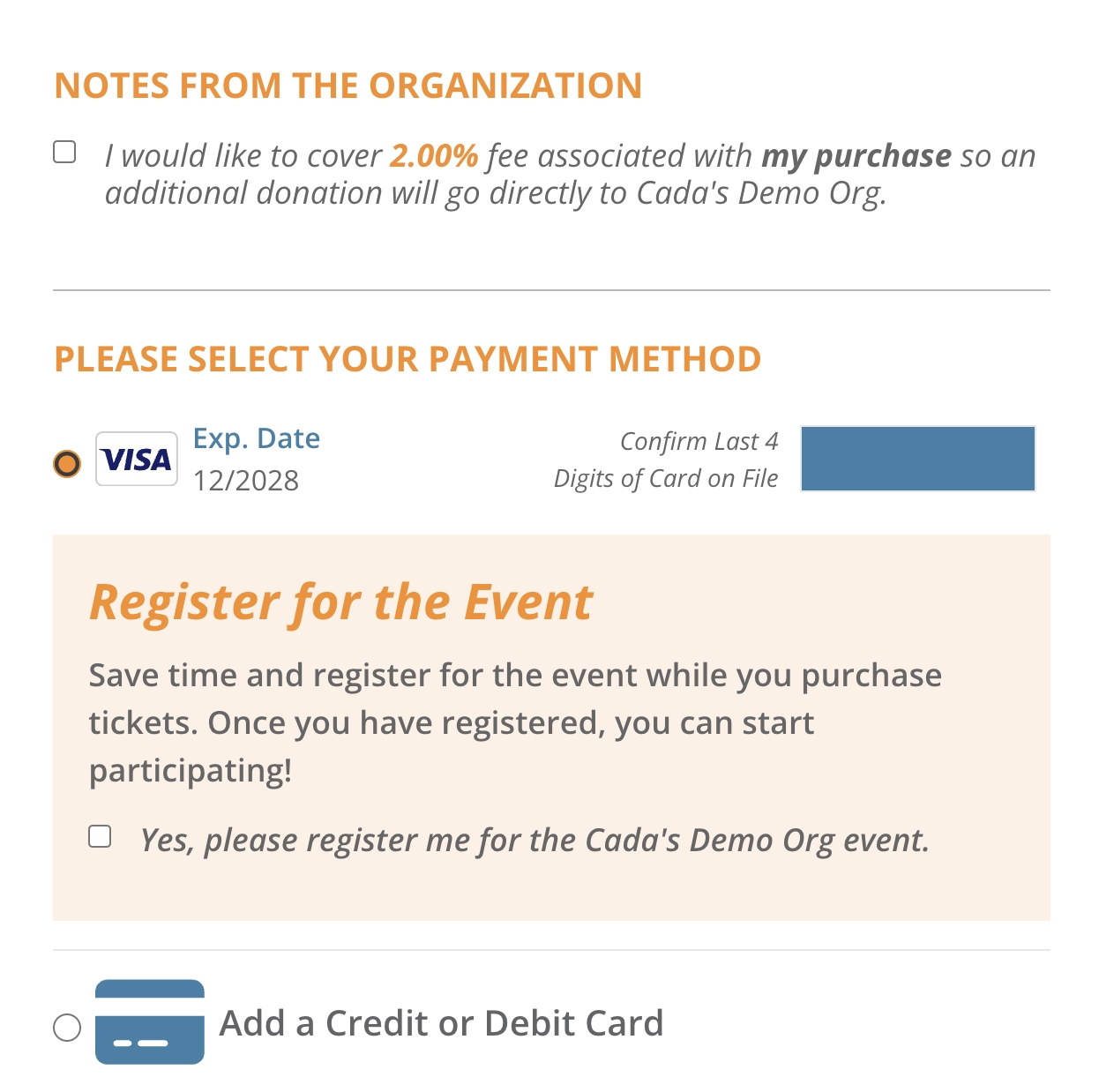 Guests can purchase tickets AND register in one seamless step — saving time and boosting attendance!