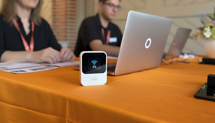 Fundraising Event Tech at a Gala - Connected to Internet