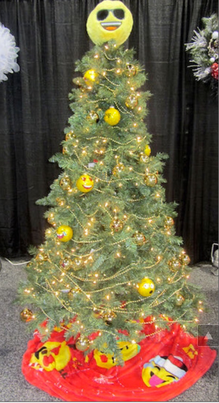 emoji christmas tree holiday auction ideas