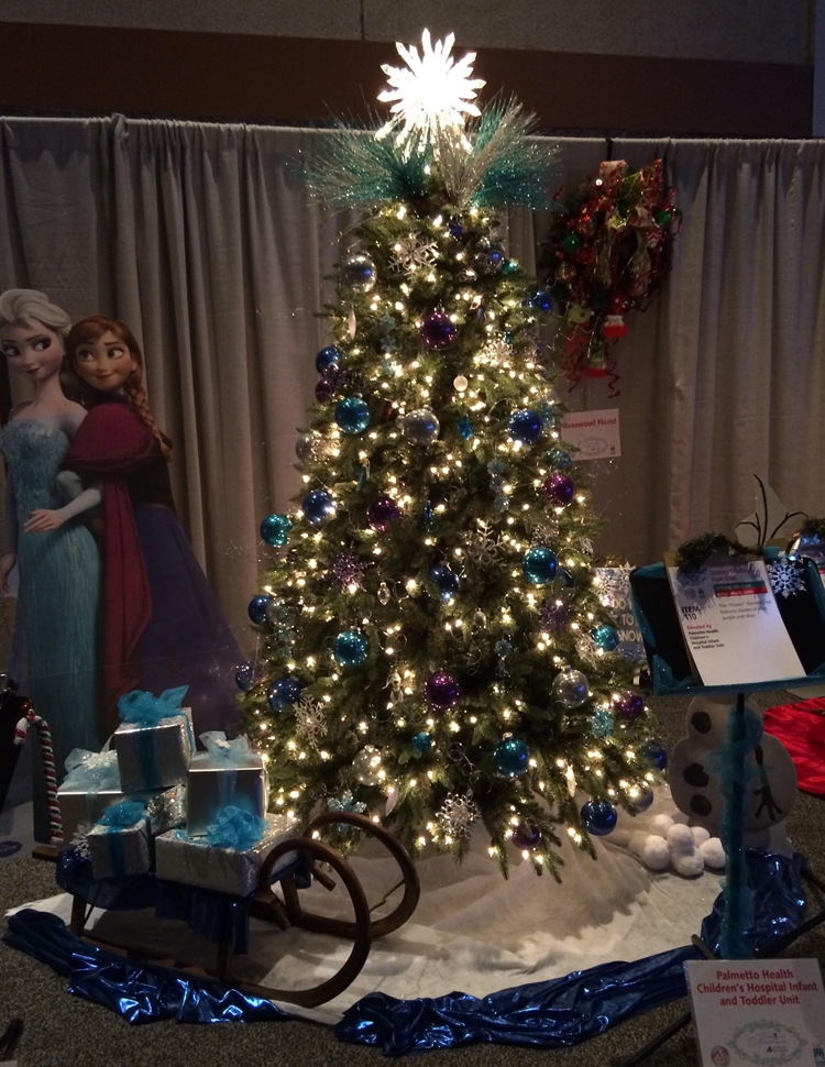 frozen christmas tree holiday auction