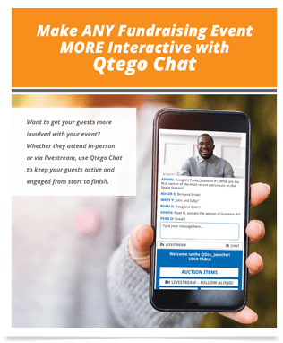 Qtego Virtual Fundraising Chat Feature