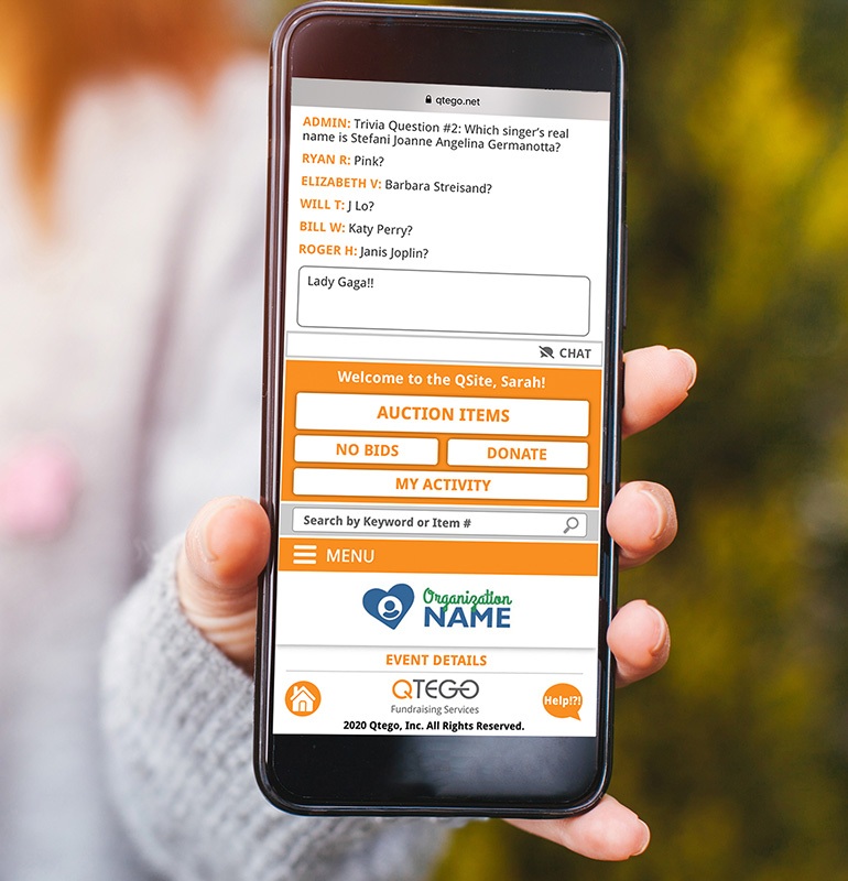 Qtego QSite Streaming Chat Fundraising Events Qtego QSite Streaming Chat Fundraising Events