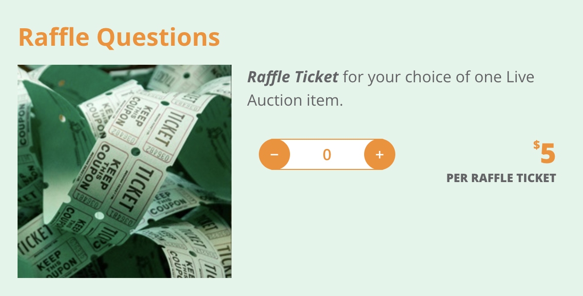 Sell Raffle tickets before the event starts.